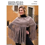 F1224 Poncho Pattern in Zara Melange 8 Ply