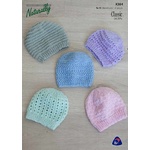 K384 - Baby Hats in Naturally Classic 8 Ply