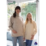 Farmily Sweater with Pockets in Naturally Big Natural 8 Ply or 14 Ply K1467