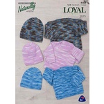 Crew Neck or Boat Neck Sweater & Hat in Loyal Prints 8 Ply K406