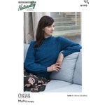 N1492 Women's Reverse SS Sweater in Chaska Muhu 8 Ply N1492