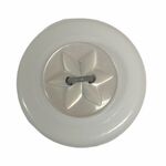 Button - 14mm White Star