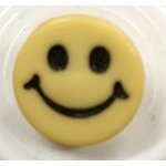 Button - 15mm Smiley Tan