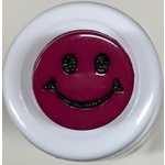 Button - 15mm Purple Smiley