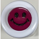 Button - 15mm Purple Smiley