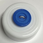 Button - 14mm Blue