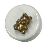 Button - Bear Gold