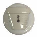 Button - 35mm Flowerpot White