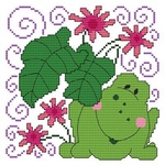 Friends Frog Cross Stitch