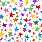 Fabric - Stars Multi A7673X