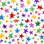 Andover Stars Multi A7673X Fat Quarter