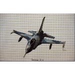 Graeme Ross Cross Stitch Chart - American F-16 & Fokker Friendship 