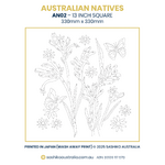 Australian Native Flowers – AN02 Sashiko Panel