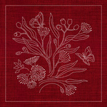 Australian Native Flowers – AN03 Sashiko Panel