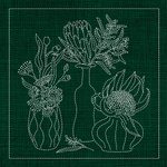 Australian Native Flowers – AN04 Sashiko Panel