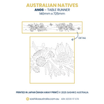 Australian Native Flowers – AN06 Sashiko Table Runner