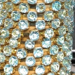 1mm Acrylic Rhinestone Chain - Pale Aqua