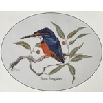  Graeme Ross Cross Stitch Chart - Azure Kingfisher 