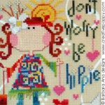 Be Hippie - Counted Cross Stitch Chart