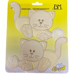Iron on Motifs - Cat and Ball Yellow
