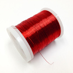 24 Gauge Copper Bead Wire - 14 Red 18m