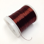 24 Gauge Copper Bead Wire - 21 Brown 18m