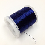 28 Gauge Copper Bead Wire - 12 Navy 48m