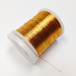 28 Gauge Copper Bead Wire - 26 Wheat 48m