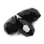 Glass Drop - 10x6mm Jet