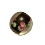 Bead - Glass Rose Black