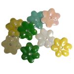 Bead - Plastic Small Flowers Assorted Colours