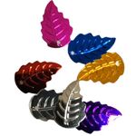 Bead - Metallic Leaves Assorted Colours