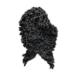 Black Ruffle Scarf