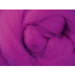 Ashford Corriedale Fibre 023 Magenta 100gm