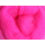 Ashford Corriedale Fibre 055 Fluro Pink 100gm