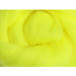 Ashford Corriedale Fibre 056 Fluro Yellow 100gm