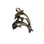 Charm - Two Dolphins Silver
