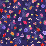 Fat Quarters - C4 Purple Bloom Beauty