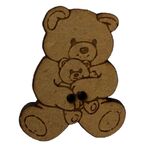 Button - Lasercut Bear Large