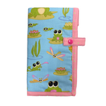 Circular and Double Pointed Needle Wallet - Frogs