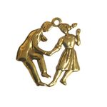Charm - Dancing Couple Gold