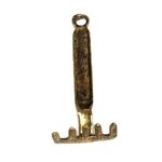 Charm - Rake Antique Gold