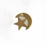 Charm - Moon Half/Star Gold