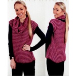 Stripe Top & Cowl – Knitting Pattern by Calor Yarns