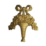 Charm - Flower Basket Gold
