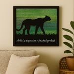 Cheetah Silhouette appliqué kit