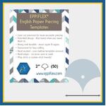 English Paper Piecing Template - 2" Clamshells - 50 Pieces
