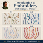 Introduction to Embroidery with Mixed Threads