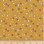 Fabric - Michael Miller - Shape The World Gold ~112cm