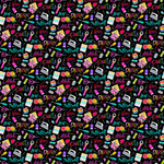 Quilt Retreat - Sewing Notions Black Multi DP25150-99